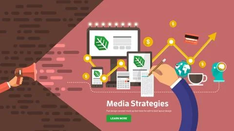 Digital Marketing Stock Illustration