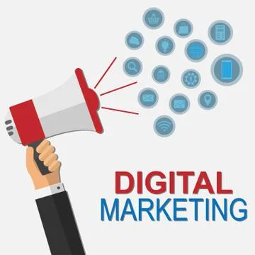 Digital marketing Stock Illustration