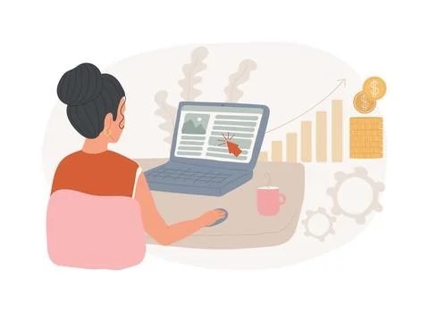 Digital marketing isolated concept vector illustration. イラスト素材