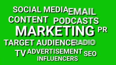 Digital marketing keywords Stock Footage 302183191