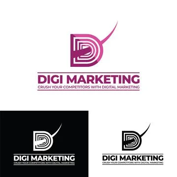 Digital Marketing Logo Stock Illustration