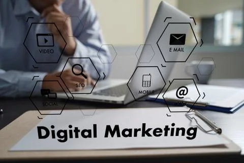 Digital Marketing Media Search Engine SEO  startup project 写真素材