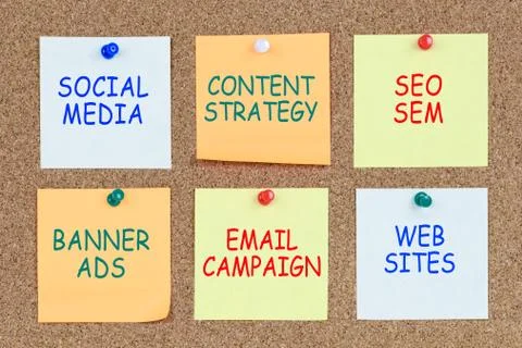 Digital marketing plan Stock Photos