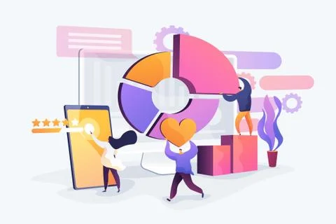Digital marketing strategy concept vector illustration Stock Illustration