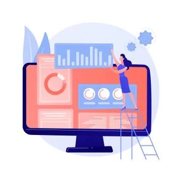 Digital marketing strategy vector concept metaphor Stock Illustration