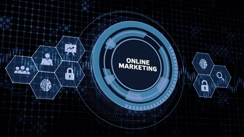 Digital Marketing Technology Solution for Online Business Concept. Business,  Video stock 154098976
