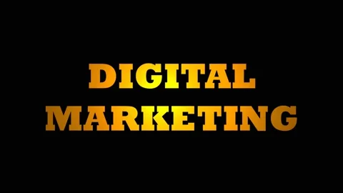 Digital marketing text animation video. Stock Footage 224603813