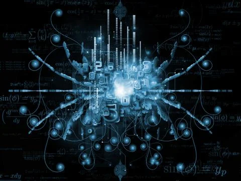 Digital Math Design Stockillustratie