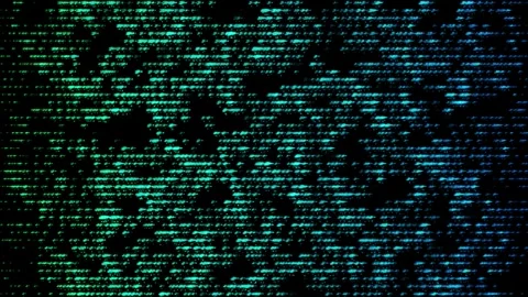 Digital Matrix Abstract Swipe 4K loop Stock Footage 305279060