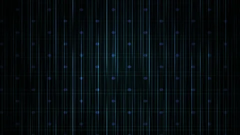 Digital matrix background with green light streaks on black. Stock Footage 335948733