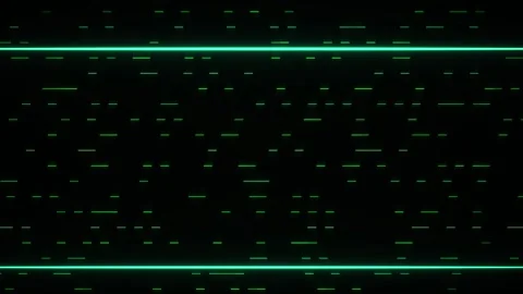 Digital matrix background with green lines and code. Stock-Footage 335948725