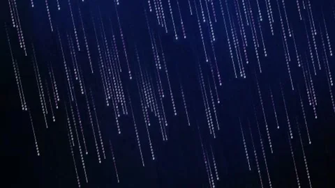 Digital Matrix Binary Code Falling Data Animation Background Video stock 333080660