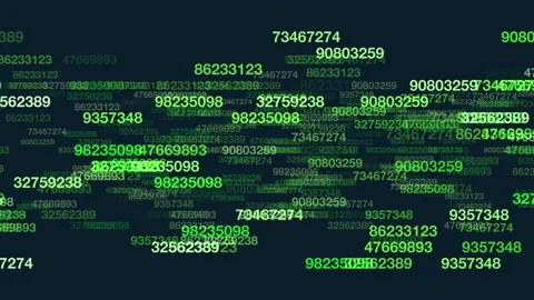 Digital matrix binary code representation Stock Footage 321959689