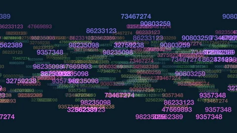 Digital matrix binary code representation Video stock 321961148