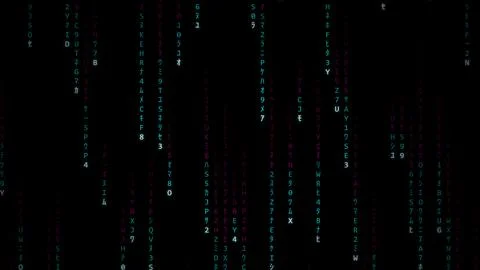 Digital Matrix Code Background Illustrazione stock