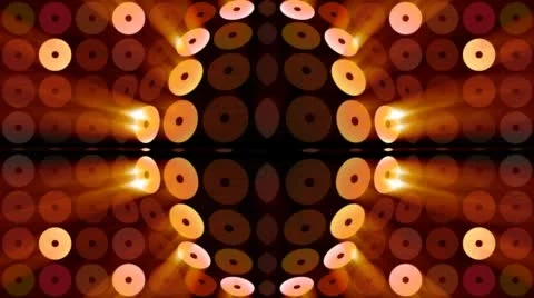 Digital matrix color round shape flicker Stock Footage 40895647
