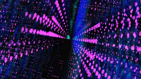 Digital matrix. Data center digital code futuristic information technology. Stock Footage 131809121
