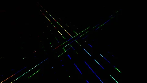 Digital matrix. Data center digital code futuristic information technology. Stock Footage 131810396