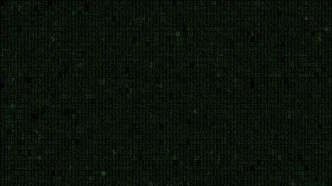 Digital Matrix - Data Stream - Flashing Loop 库存影片 125231265