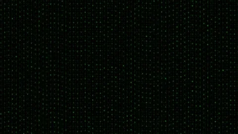 Digital matrix of falling green letters representing Ai and technology Stock Footage 334127655