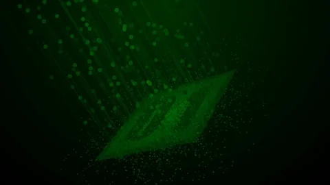 Digital matrix logo Stock Footage 77001431