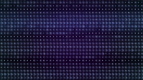 Digital Matrix Panel of Scrolling Number... | Stock Video | Pond5