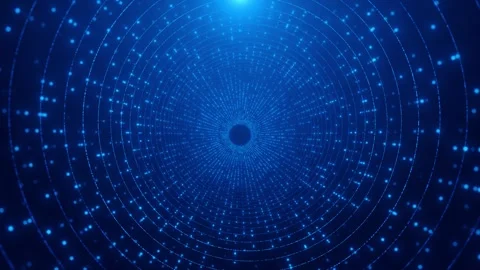 Digital matrix particles grid cybersecurity technology digital data protection Stock Footage 313985510