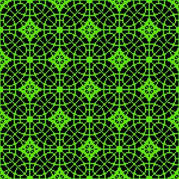 Digital Matrix Pixel Geometric Seamless Pattern イラスト素材