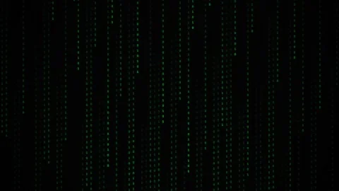Digital matrix rain animation loop background Stock Footage 344740510
