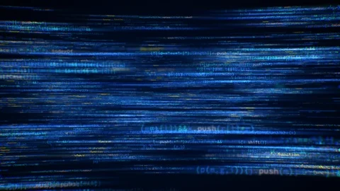 Digital Matrix of Software developer source code loop Stock Footage 87665131