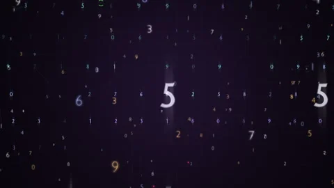 Digital Matrix Sphere Floating Numbers In Background Stock Footage 319531210