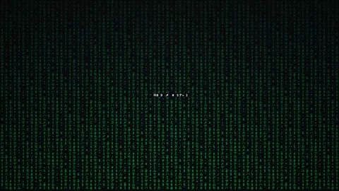 Digital Matrix Streaming Code Background Animation Stock Footage 345515380