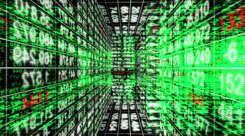 Digital Maze, Data Storm 0410 - HD, 4K Stock Footage 37824527