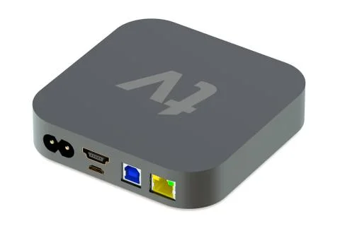 Digital Media Player back view Stock Illustration