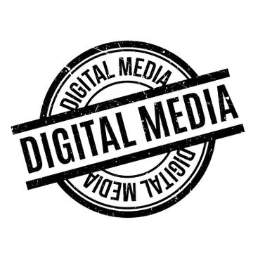 Digital Media rubber stamp Stock Illustration