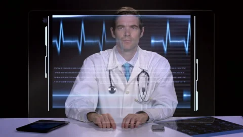 Digital medical analysis  Vídeo Stock 210630405