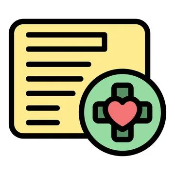 Digital medical pass icon vector flat Stock Illustration