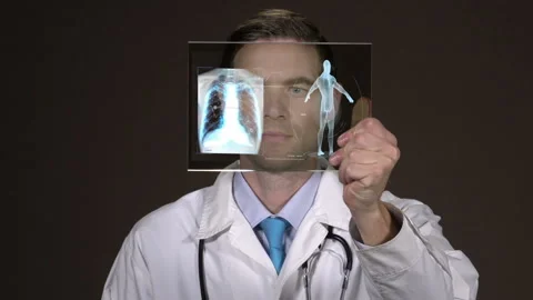 Digital Medical Tablet  Stock Footage 210634072