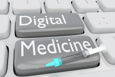 Digital Medicine concept Stock Illustration