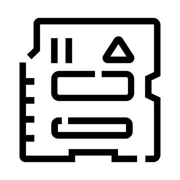 Digital memory card data storage device icon イラスト素材