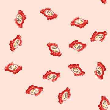 Digital memory isometric icon seamless pattern Stock Illustration