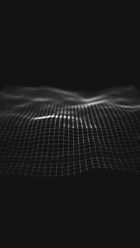 Digital Mesh Waving Technology Background Loop Video stock 331803512