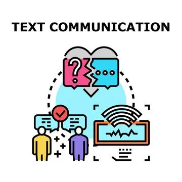 Digital messaging for connecting and communicating Stock Illustration