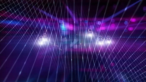 Digital metaverse cyber space with people icons loop animation Stock Footage 337737730