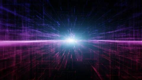 Digital metaverse network lines looped background Stock Footage 337966309
