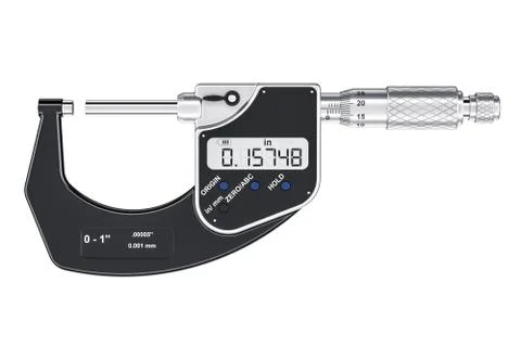 Digital Micrometer, 3D rendering Ilustración de archivo