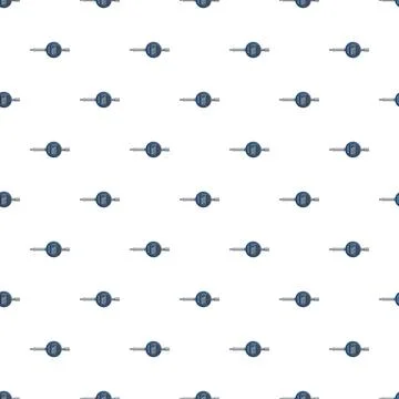 Digital micrometer gauge pattern repeating for precision measurement Stock Illustration
