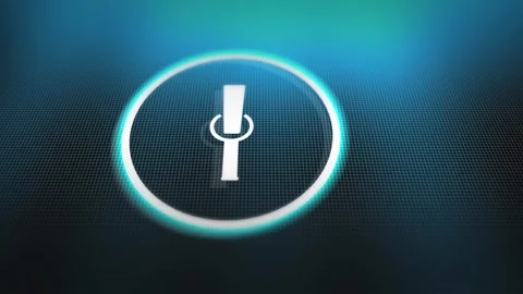 Digital Microphone Icon for Computer Voice Recognition or Audio Recorder Stock Footage 348144977