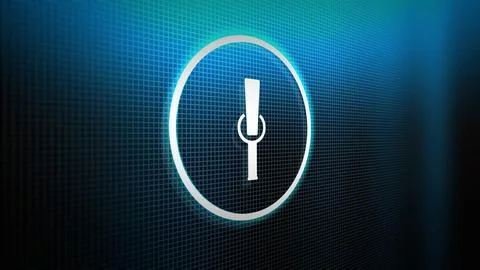 Digital Microphone Icon for Computer Voice Recognition or Audio Recorder - A Stock Illustration