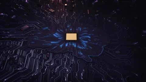 Digital Mind. Brain Artificial Intelligence Concept. AI innovation concept. Tech Video stock 293051761